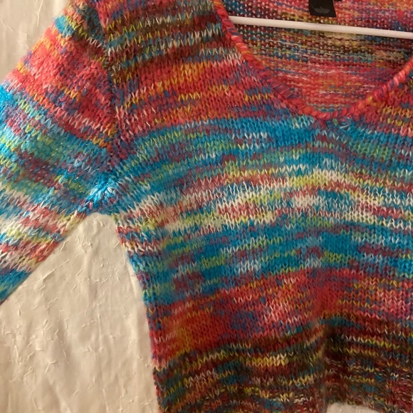 wet seal Boho Knit Sweater Juniors L Fits S M Top - Picture 5 of 12